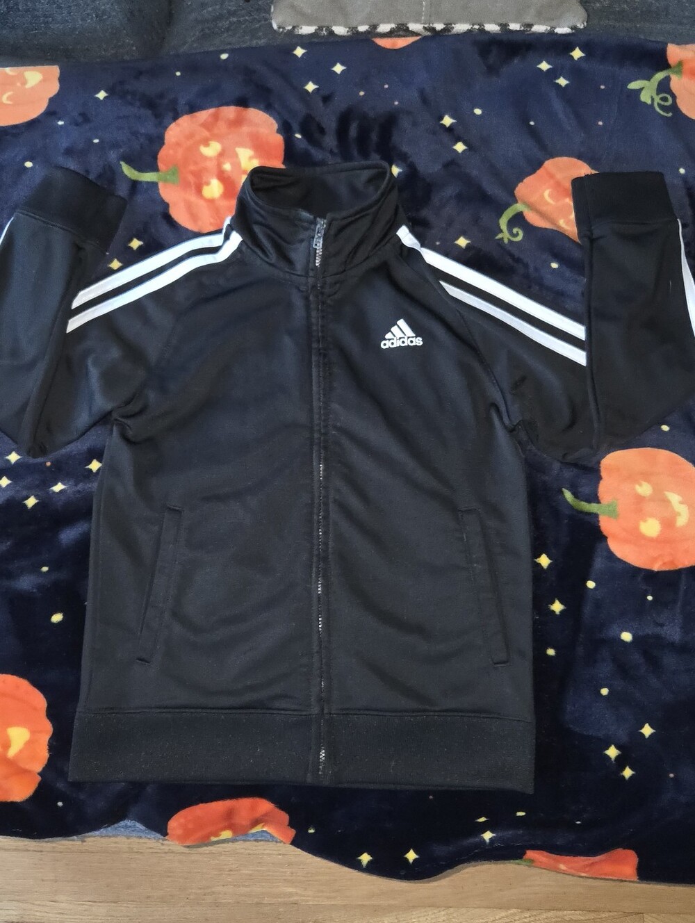 Set Of 2 Adidas Track Jackets. Zip Up Sweaters Size 6 Kids. Red And Black